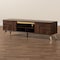 Baxton Studio Graceland Mid-Century Modern Transitional Walnut Brown Finished Wood 2-Door TV Stand 233-13272-ZORO - alternate 5